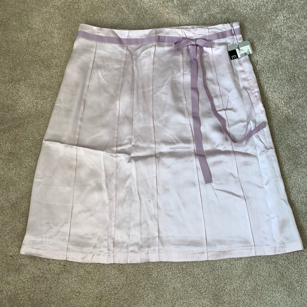 NWT Silk satin lilac skirt